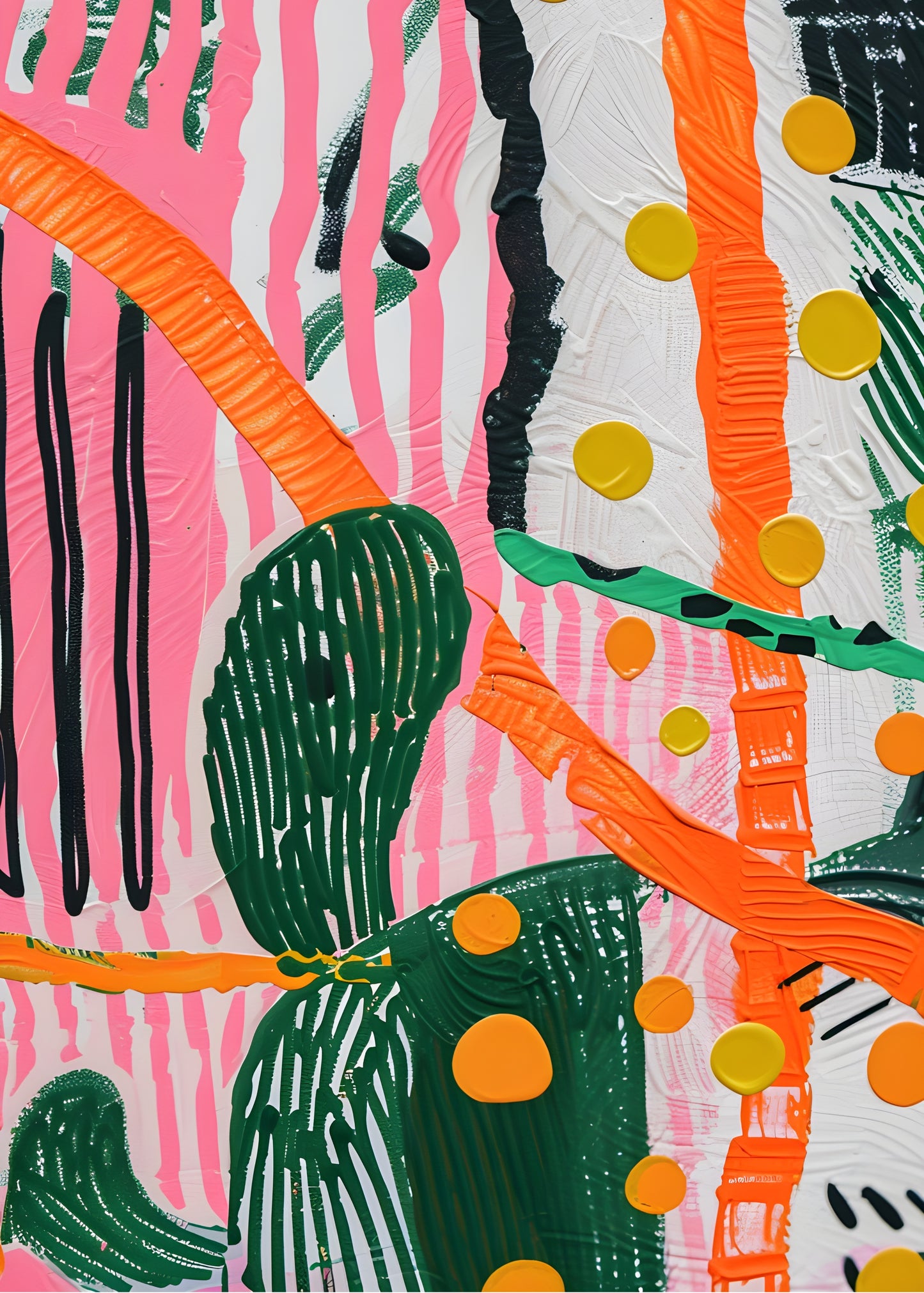 Vibrant Strokes Abstract Art | Nizs