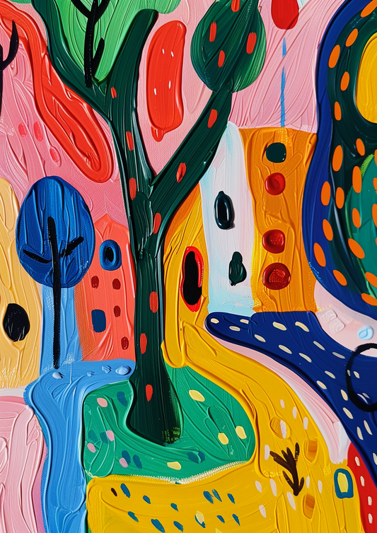 Textured Topography Abstract Art | Nizs