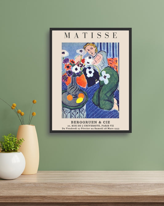 Woman with Anemones by Henri Matisse | Nizs