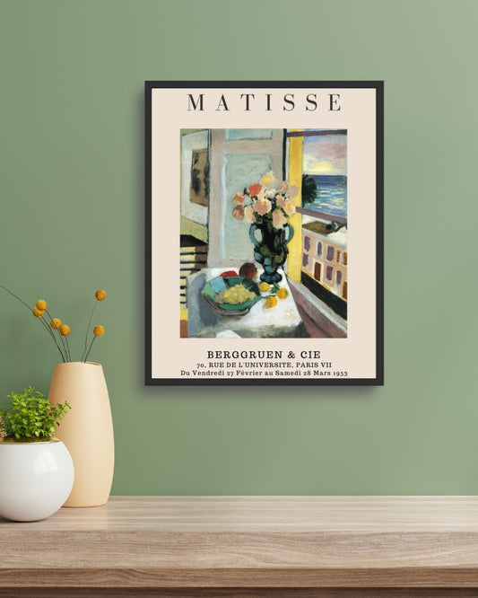 Flowers in front of a Window by Henri Matisse | Nizs