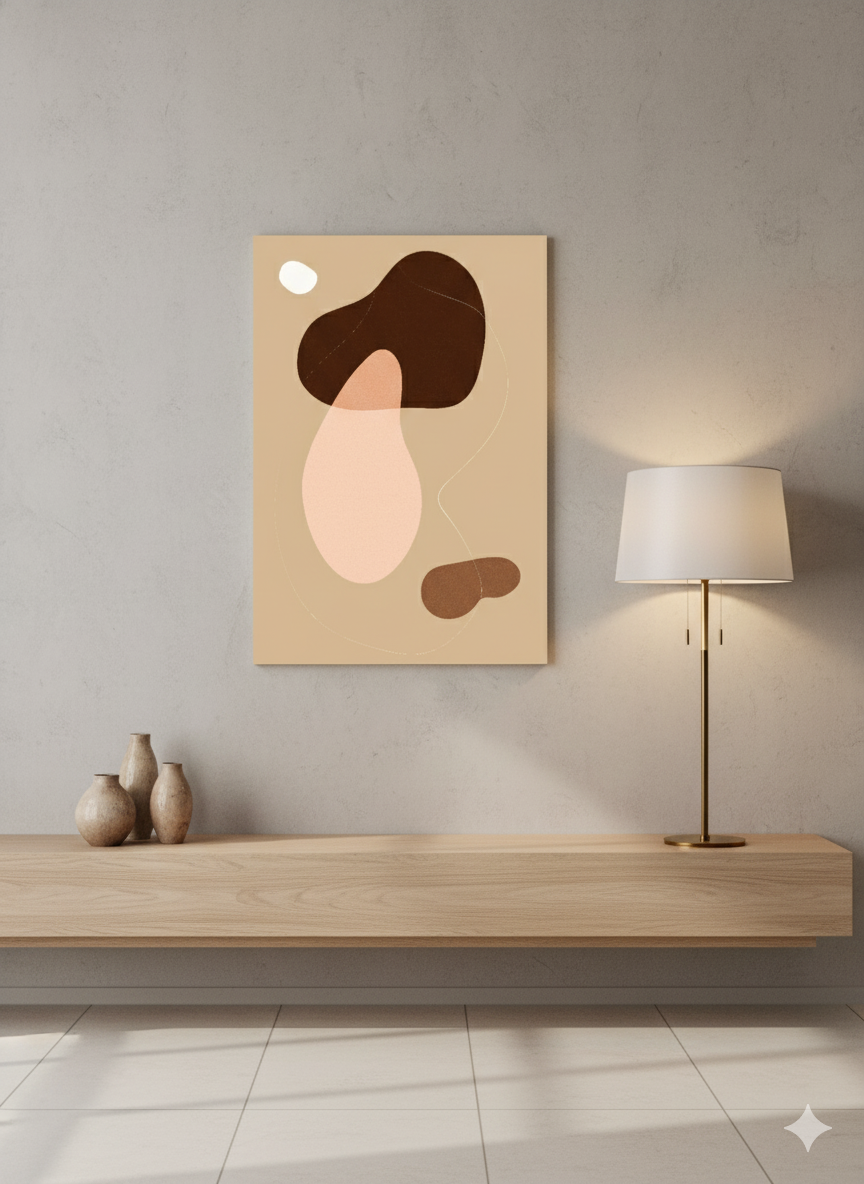 Desert Bloom Boho Abstract Art | Nizs