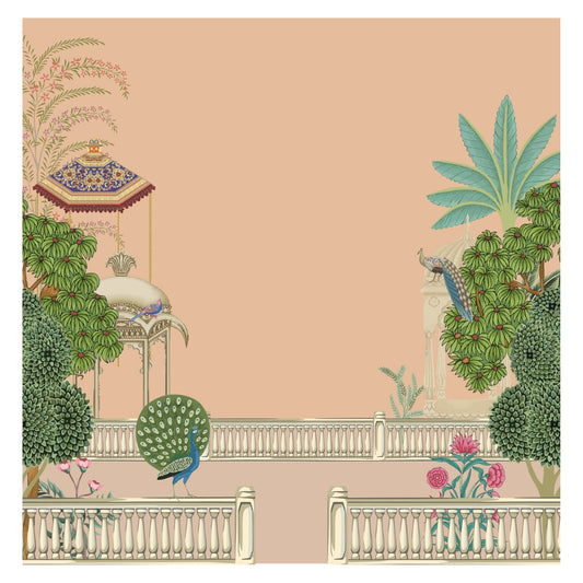 Heritage Courtyard Print Table Runner 13x54 Inches | Nizs