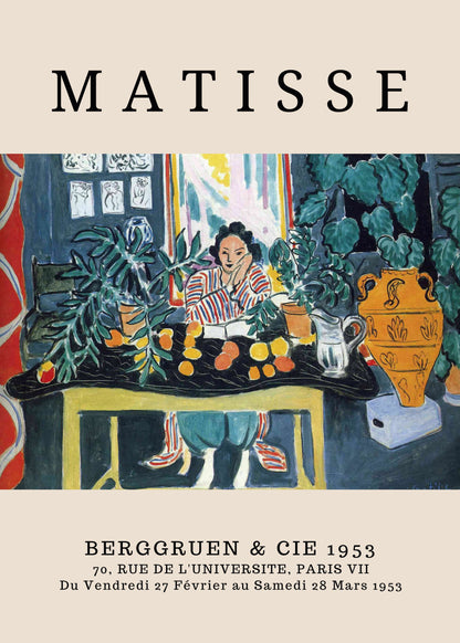 Interior with a Young Girl by Henri Matisse | Nizs