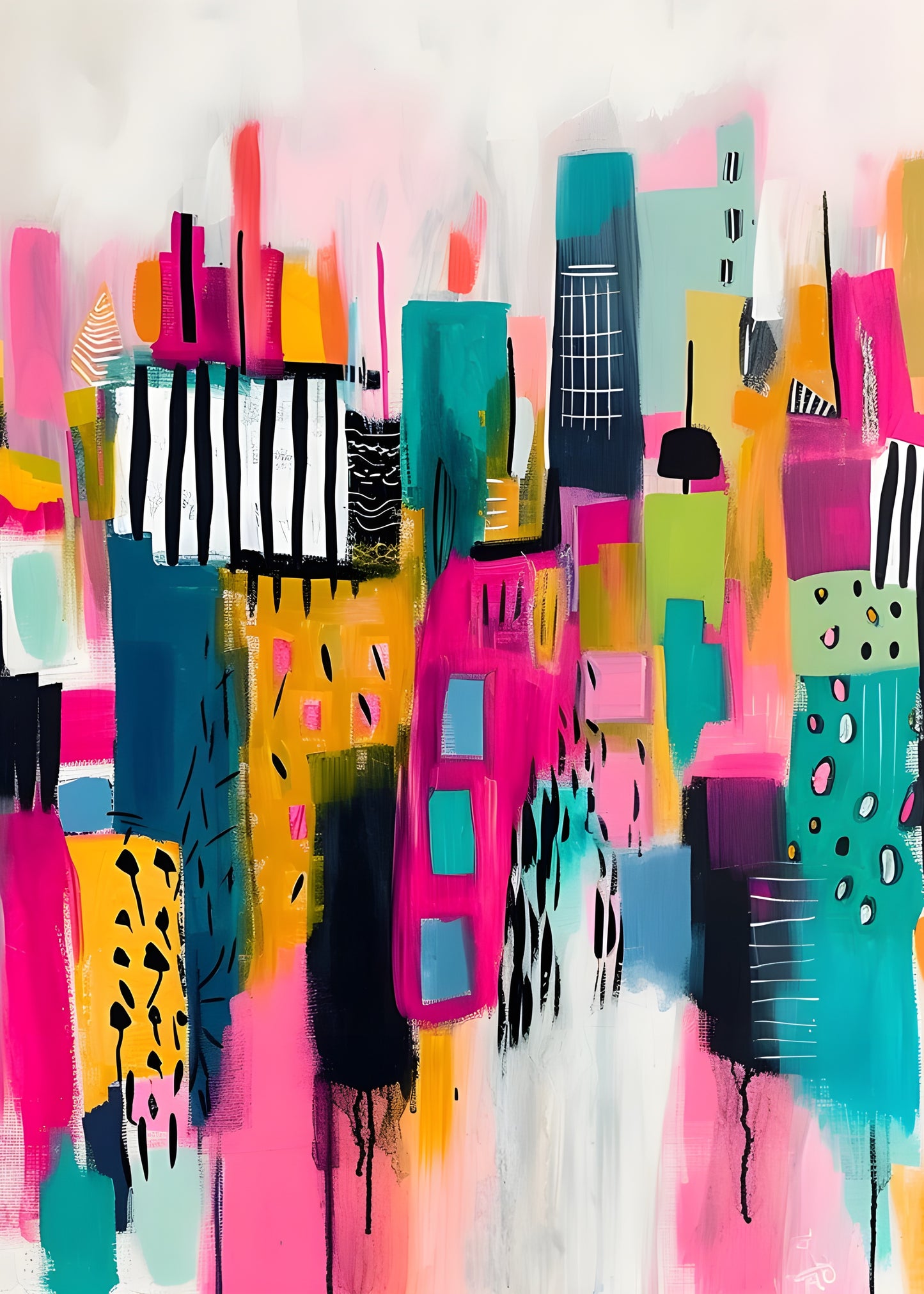 Urban Reverie Abstract Art | Nizs