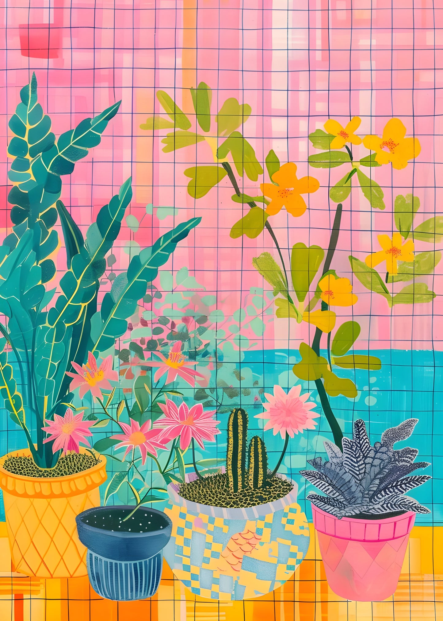 Neon Conservatory Abstract Art | Nizs