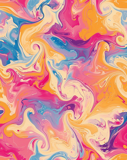 Ethereal Swirls Abstract Art | Nizs