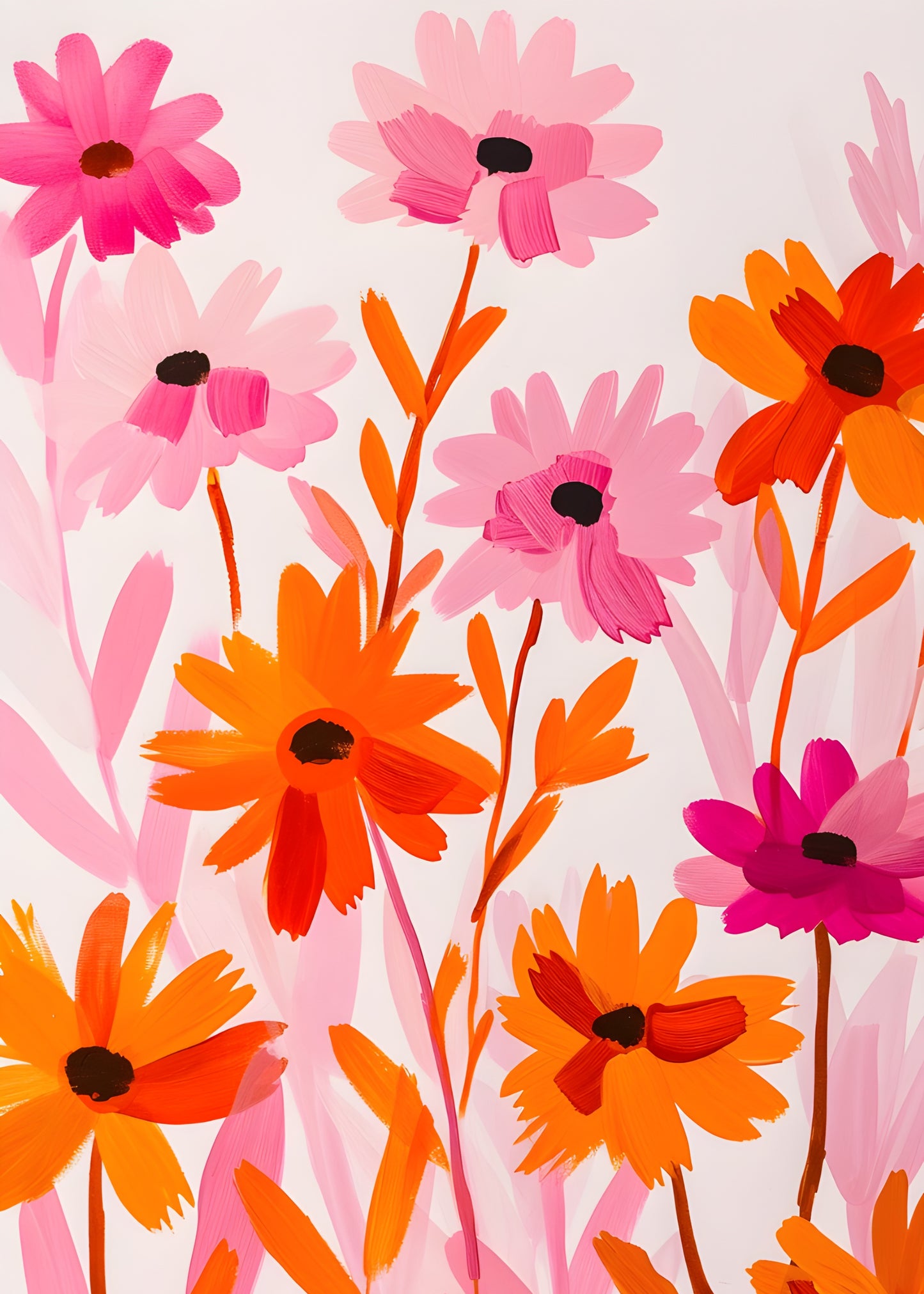 Petal Pop Abstract Art | Nizs