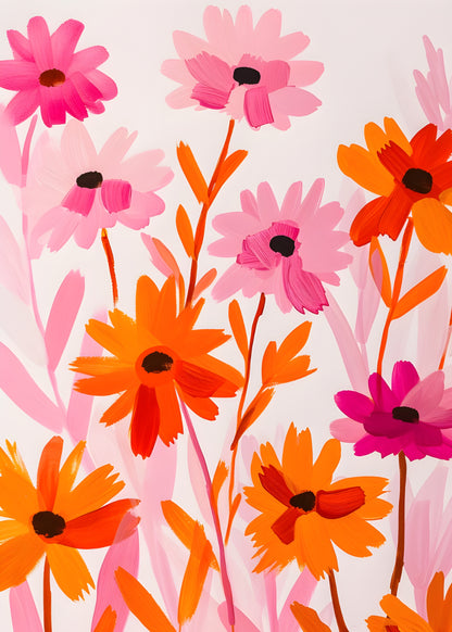 Petal Pop Abstract Art | Nizs