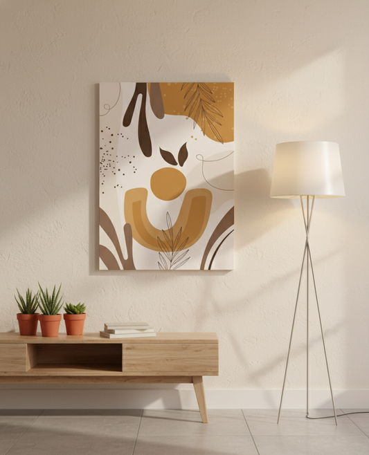 Earth Rhythms Boho Abstract Art | Nizs