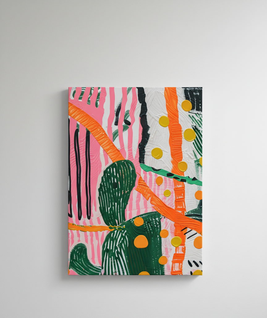 Vibrant Strokes Abstract Art | Nizs