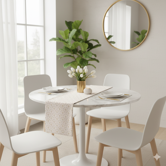 Golden Buds Style Printed Table Runner 13x54 Inches | Nizs