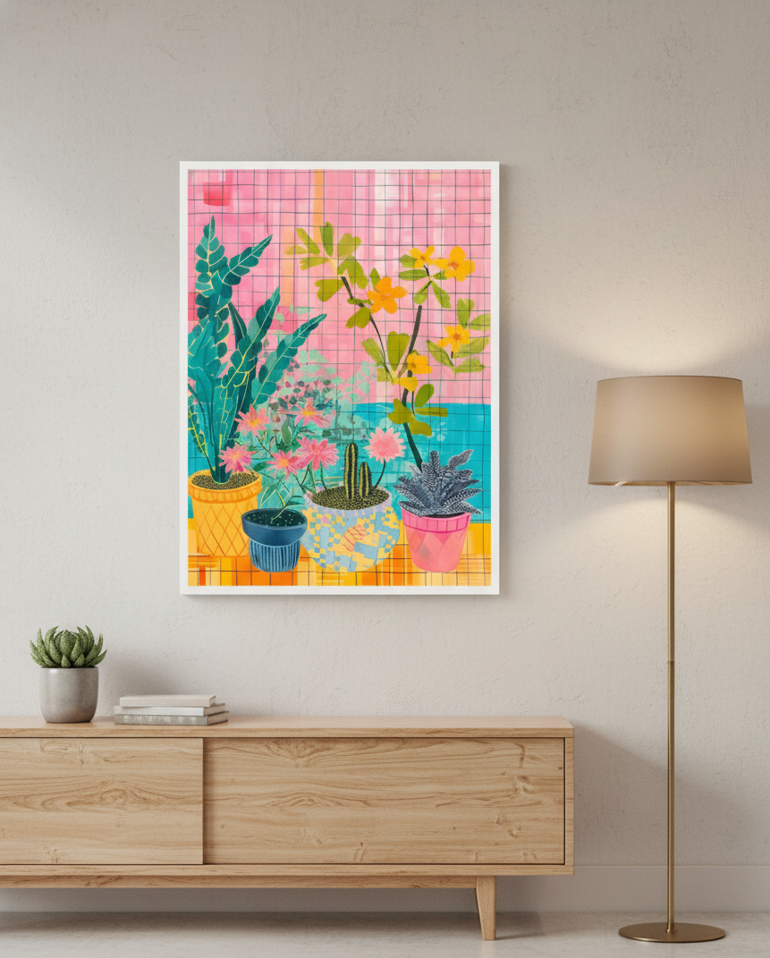 Neon Conservatory Abstract Art | Nizs