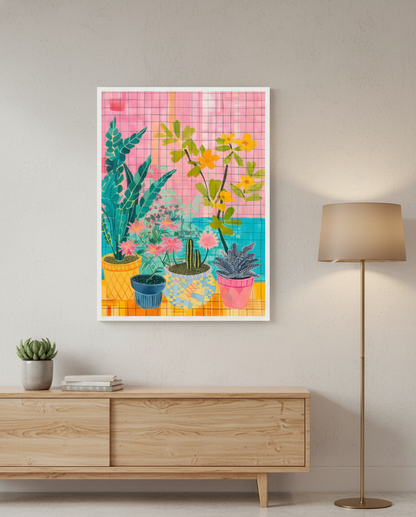 Neon Conservatory Abstract Art | Nizs