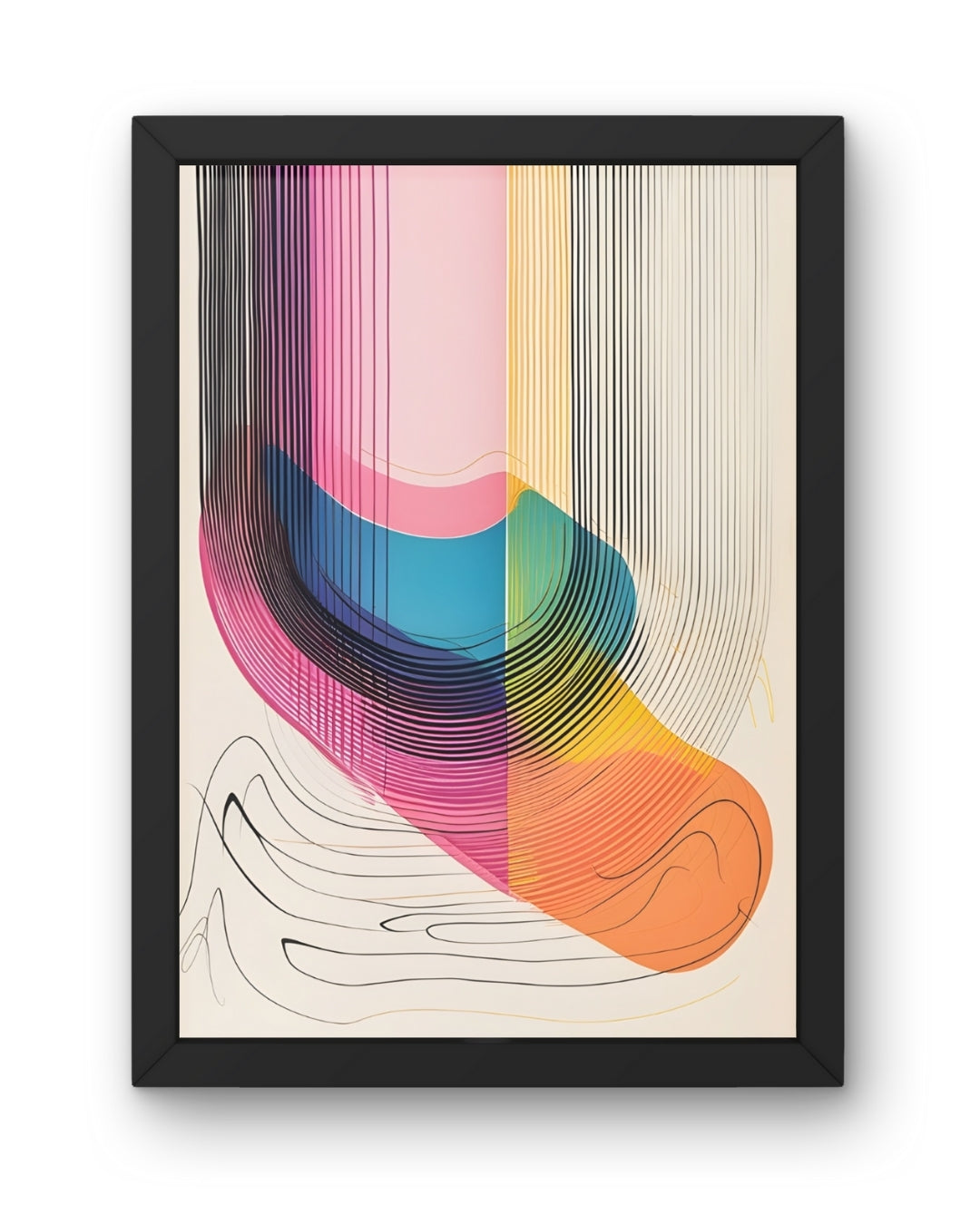 Chromatic Cascade Abstract Art | Nizs