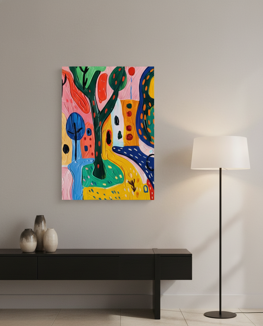 Textured Topography Abstract Art | Nizs