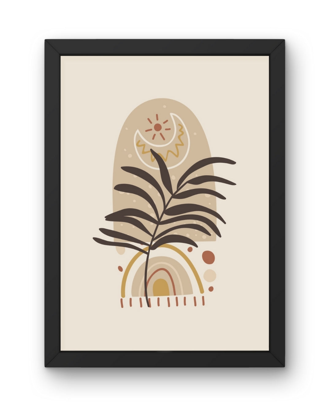 Celestial Fern Boho Abstract Art | Nizs