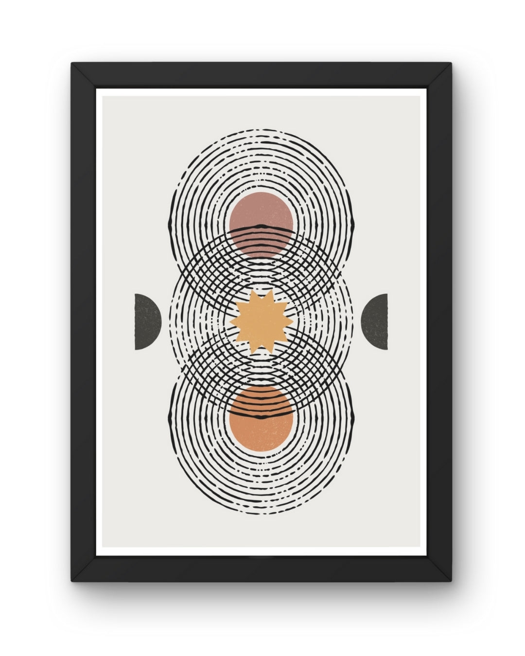 Cosmic Harmony Boho Abstract Art | Nizs