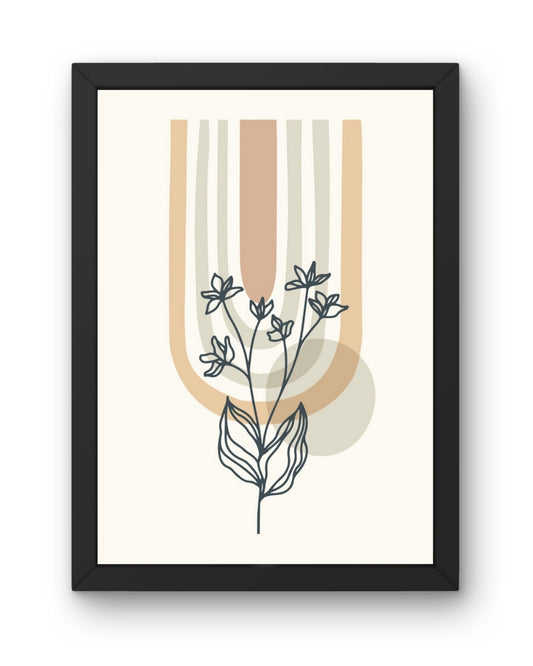 Arched Botanicals Boho Abstract Art | Nizs