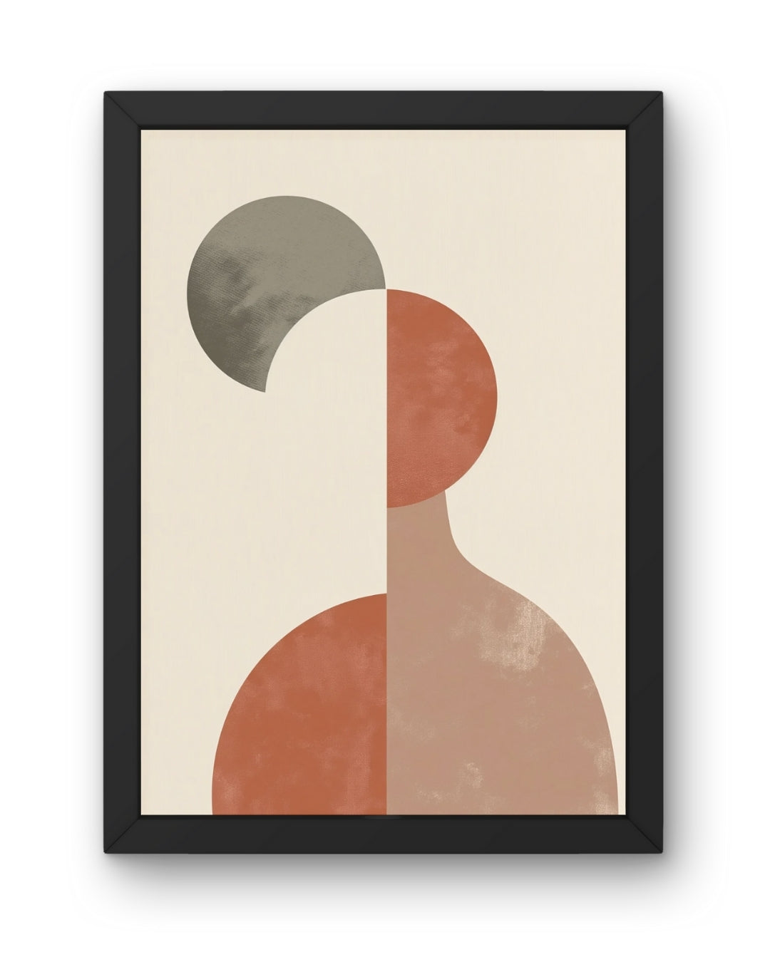 Duotone Silhouette Boho Abstract Art | Nizs