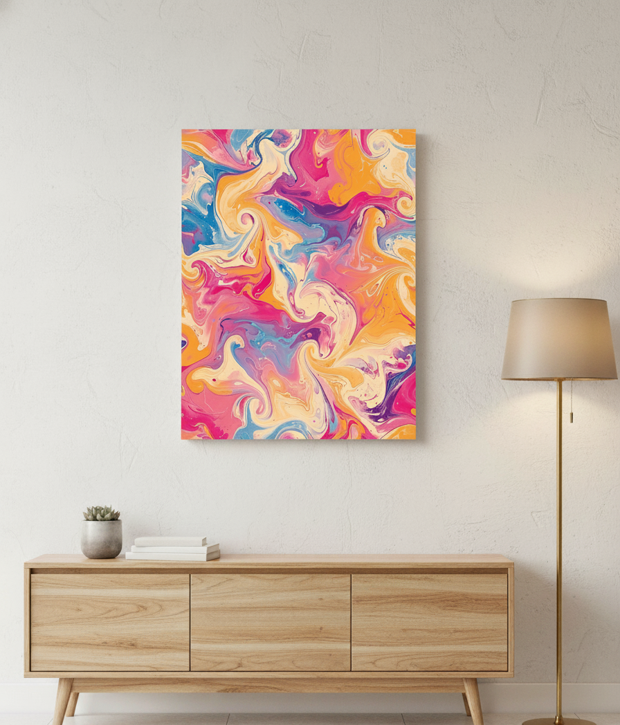 Ethereal Swirls Abstract Art | Nizs