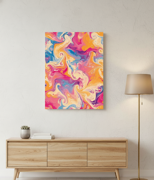 Ethereal Swirls Abstract Art | Nizs