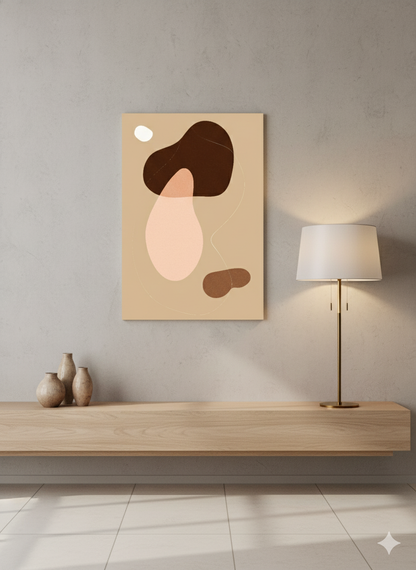 Desert Bloom Boho Abstract Art | Nizs