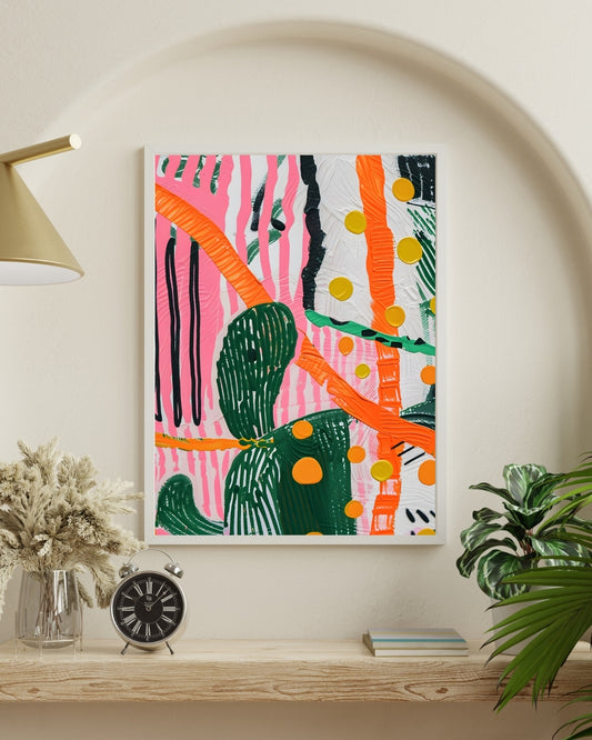 Vibrant Strokes Abstract Art | Nizs