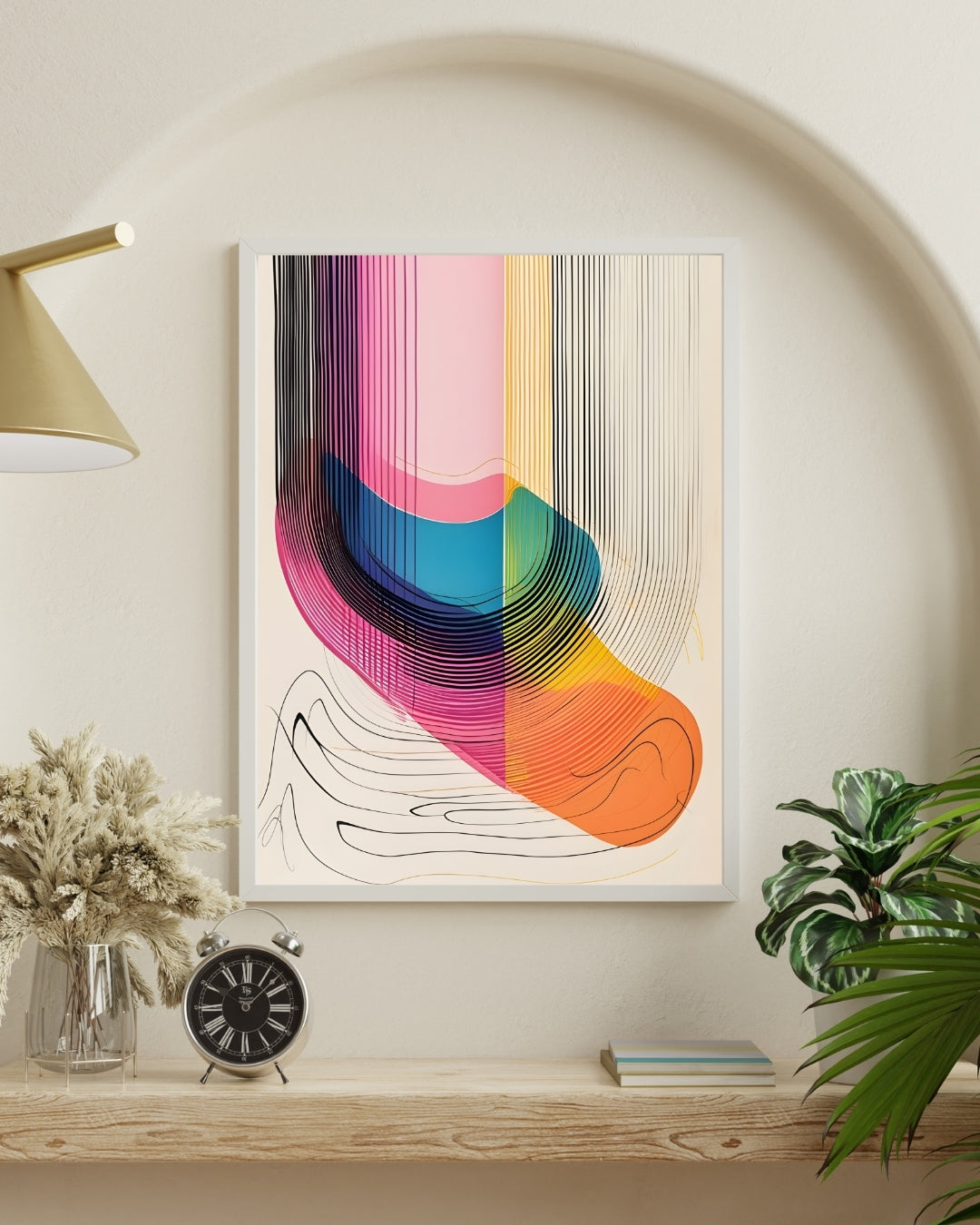 Chromatic Cascade Abstract Art | Nizs