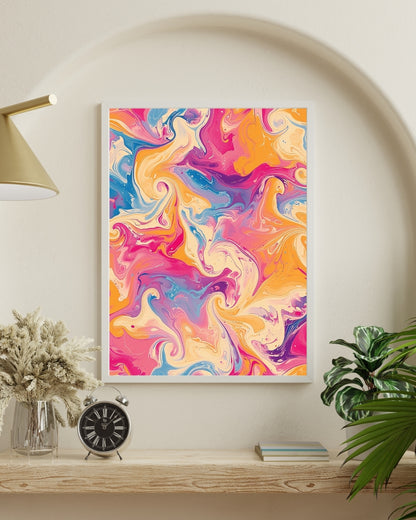 Ethereal Swirls Abstract Art | Nizs