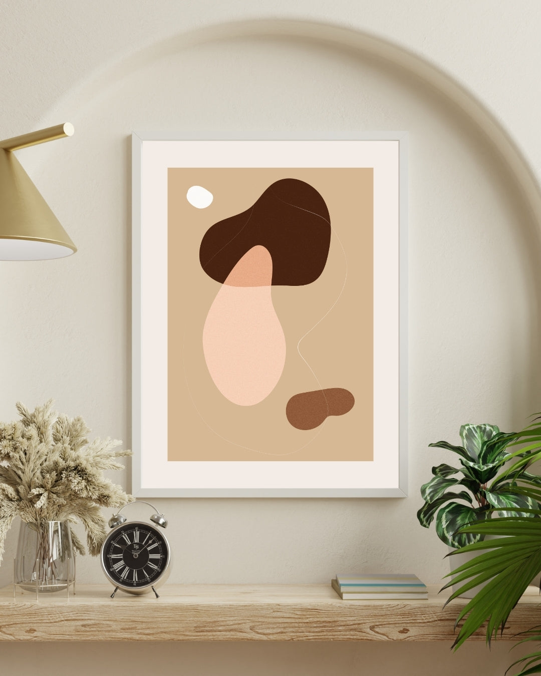 Desert Bloom Boho Abstract Art | Nizs