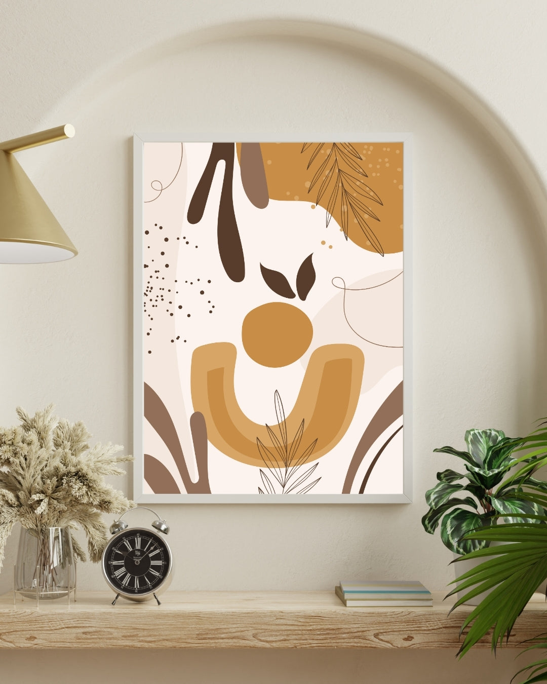 Earth Rhythms Boho Abstract Art | Nizs