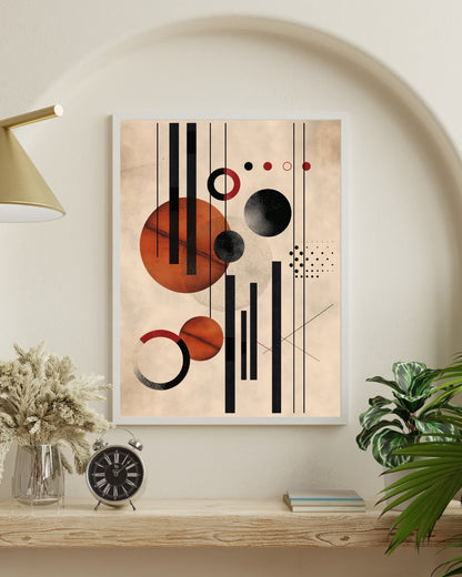 Urban Echoes Boho Abstract Art | Nizs