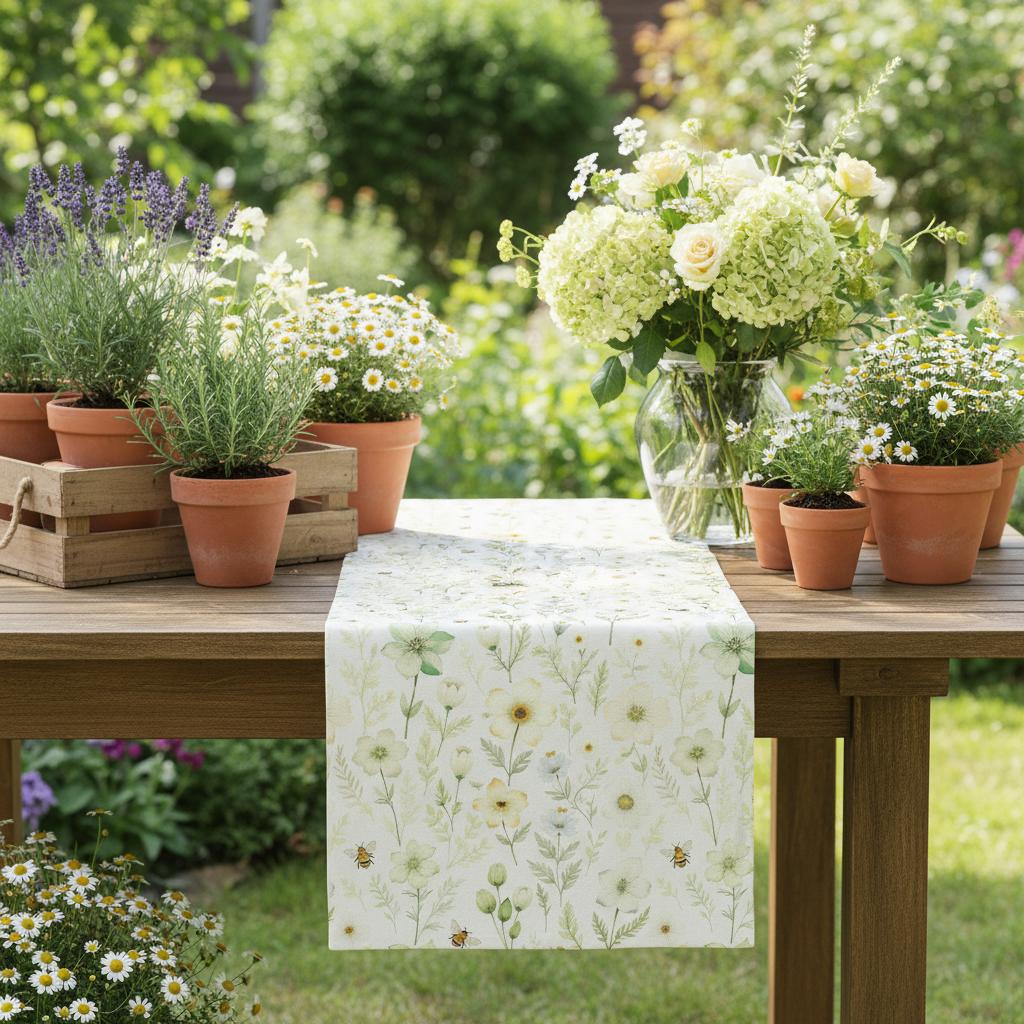 Garden Vibes Printed Table Runner 13x54 Inches | Nizs