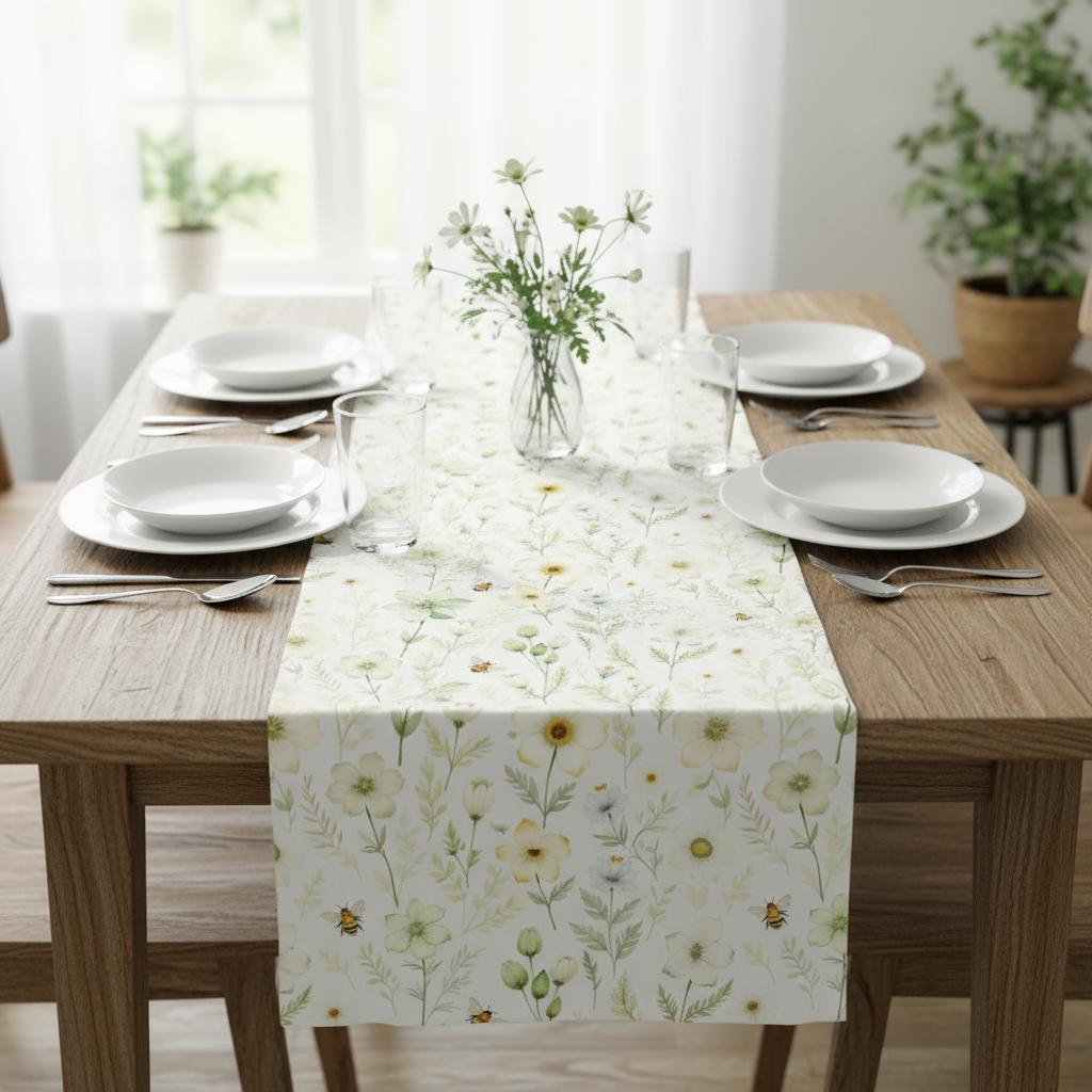 Garden Vibes Printed Table Runner 13x54 Inches | Nizs