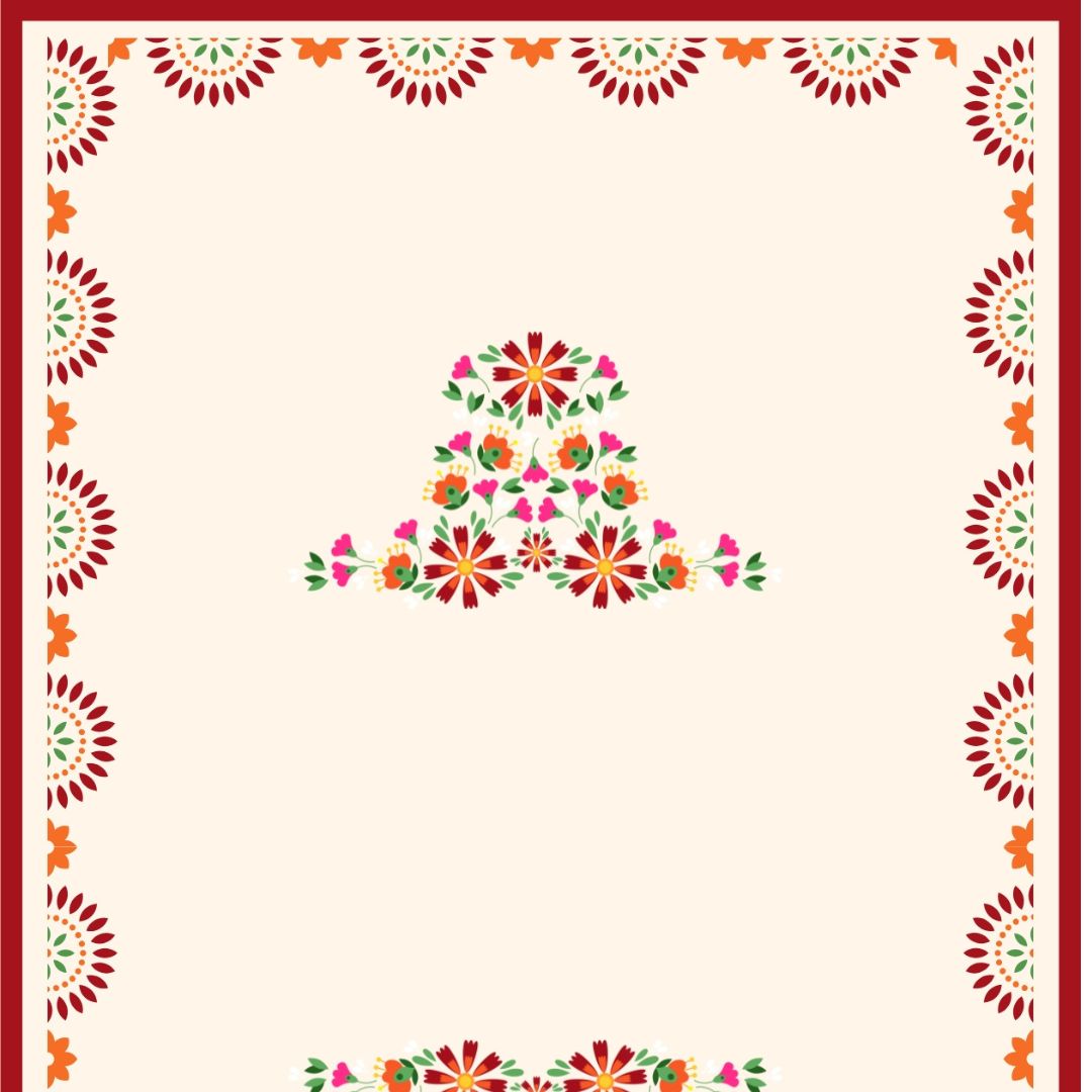 Jaipuri Style Printed Table Runner 13x54 Inches | Nizs